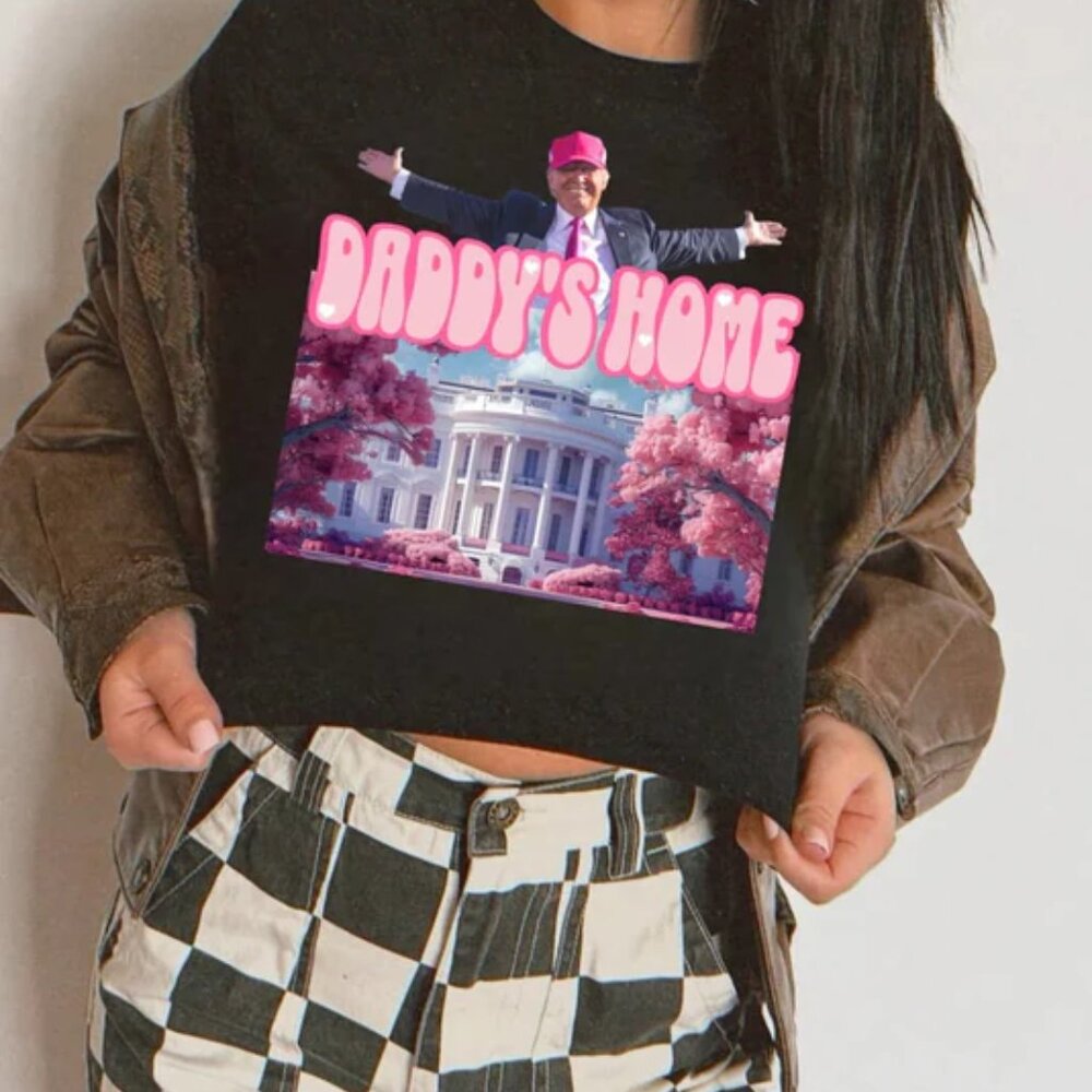 Daddy's Home White House Tee - Black